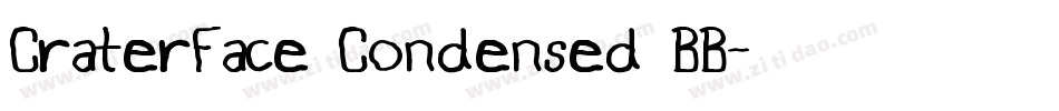 CraterFace Condensed BB字体转换